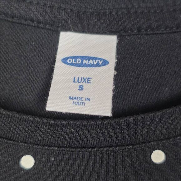 Old Navy Luxe S Black White Polka Dot Tank Top - Picture 4 of 5